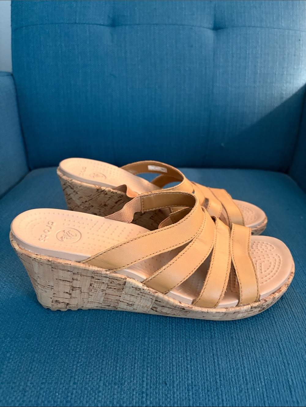 Crocs A-Leigh Wedge Sandals - Picture 2 of 9